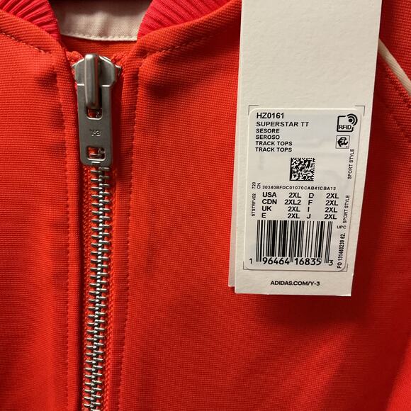 Adidas Y-3 Yohji Yamamoto Men XXL Full Zip Track Top Classic Jacket HZ0161  NEW - Picture 4 of 5